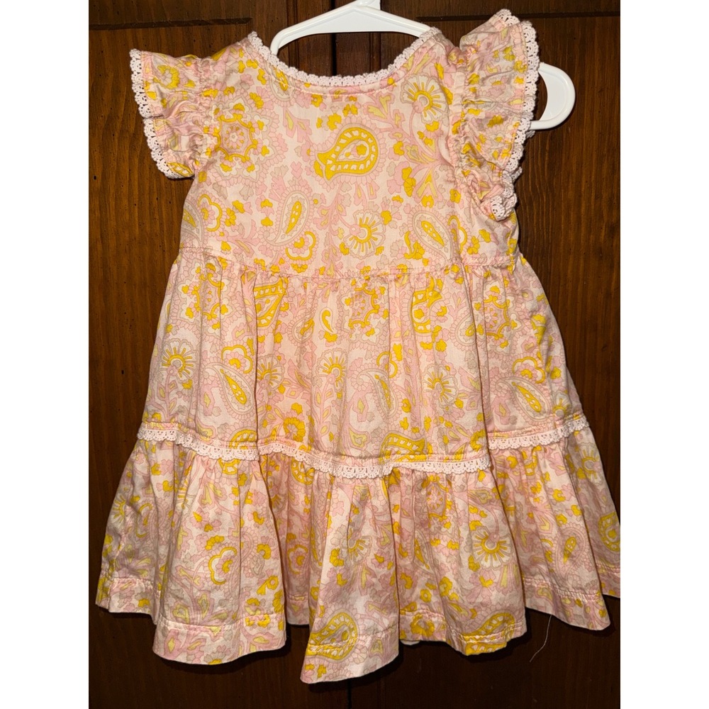 Amazon Essentials x Sofia Grainge Baby Girls Paisley Tiered Dress 18M